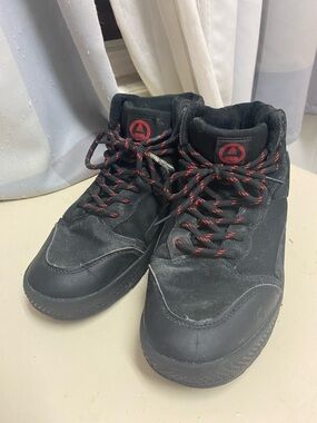 Men's Amnesia Black High-Top Sneaker boots with warm lining